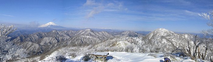 富士山　南アルプス　蛭ヶ岳