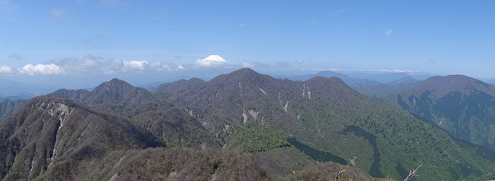 臼ヶ岳・同角ノ頭～檜洞丸～大室山