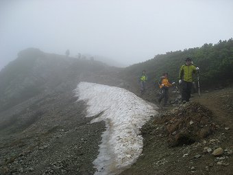 小太郎尾根分岐付近