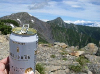 北岳と乾杯