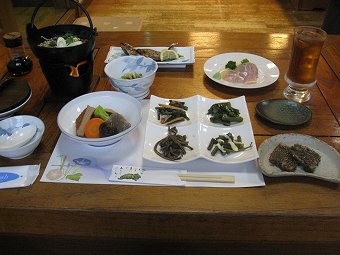 「かどや」夕食