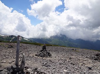 黒部五郎岳方面