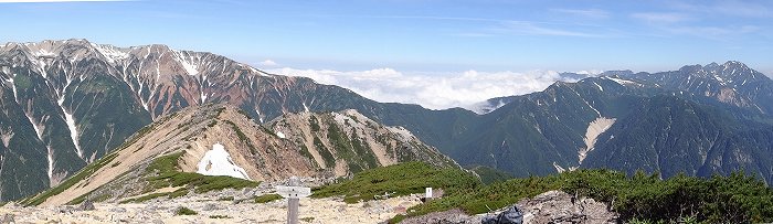 薬師岳～立山方面