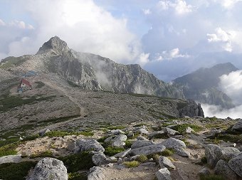 宝剣岳と三ノ沢岳