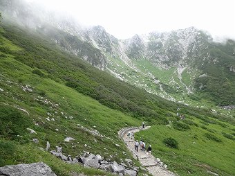 千畳敷カール　遊歩道