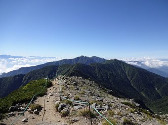 空木岳方面