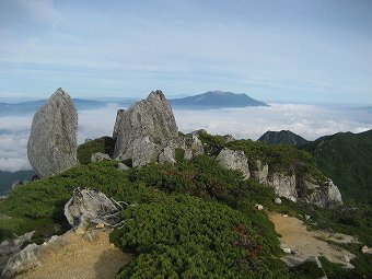 山頂付近