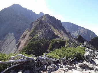 長谷川ピークの手前