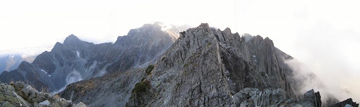 前穂高岳～奥穂高岳～涸沢岳