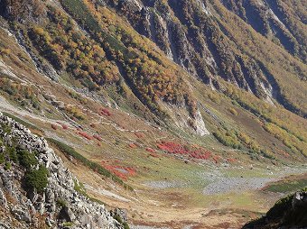 槍沢の紅葉