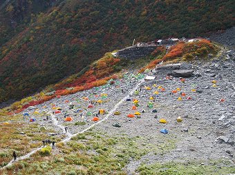 涸沢テント場