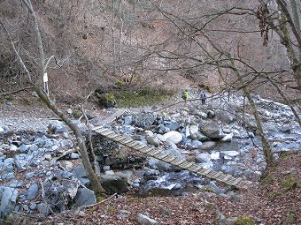 白石沢　木橋