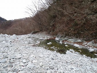 ゴーラ沢　徒渉点