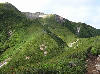 仙丈ヶ岳へ