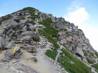 野呂川越の分岐