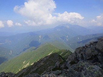 仙丈ヶ岳方面