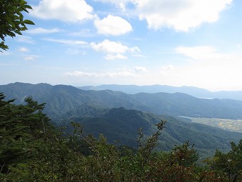 石割山と山中湖