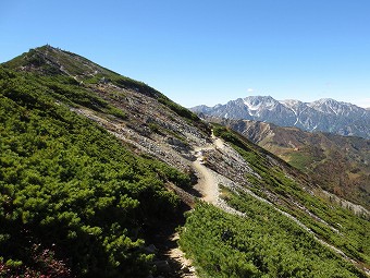 爺ヶ岳　南峰へ