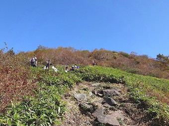 西登山道分岐