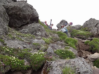 トムラウシ山　山頂直下