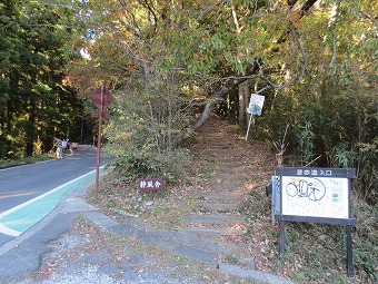 一本松山　登り口