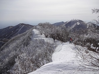 地蔵岳見つつ