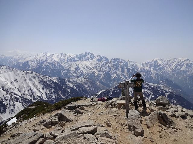 唐松岳山頂