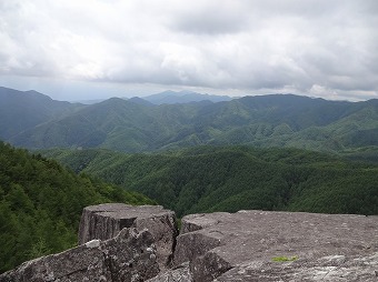 幕岩からの眺め