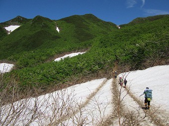 雪渓トラバース