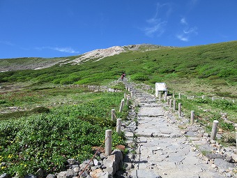 大汝峰へ