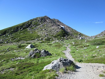 大汝峰へ