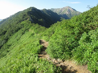 大天井岳へ