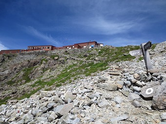 槍ヶ岳山荘へ