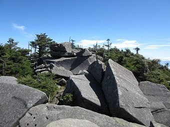 縞枯山展望台へ