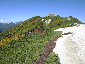 烏帽子岳へ