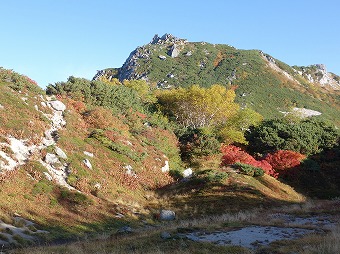 南沢岳へ