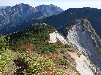 南沢乗越へ