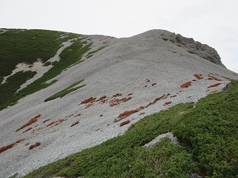 蓮華岳へ