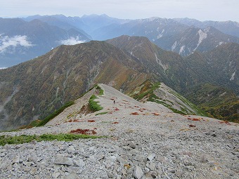 北葛岳と七倉岳