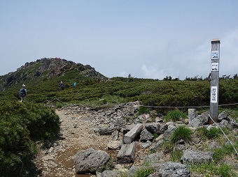 剣ヶ峰分岐