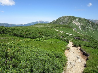 三俣蓮華岳へ