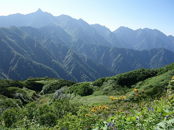 槍ヶ岳　穂高連峰