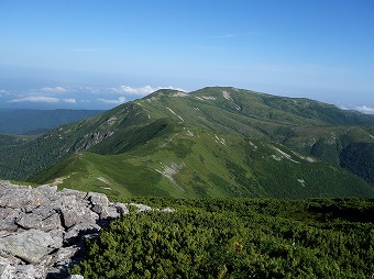 北ノ俣岳方面