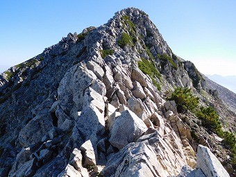 北薬師岳へ