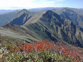 谷川岳主脈方面