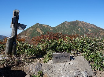 白毛門　山頂