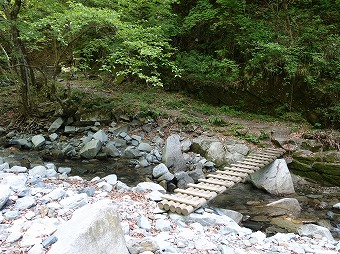 用木沢　木橋