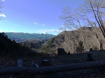 展望地から見る富士山