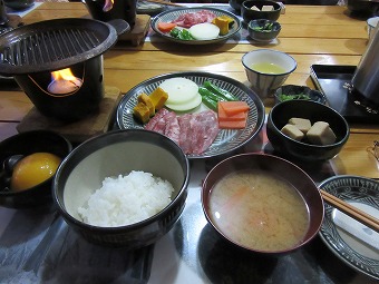 みやま山荘　夕食