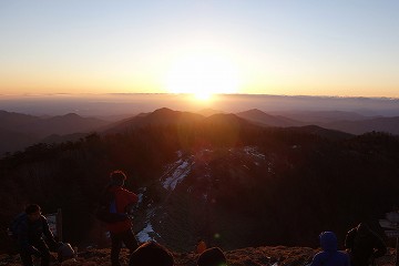 石尾根　初日の出